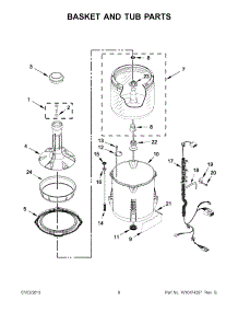 04 - Basket And Tub Parts parts for Maytag Washer MVW18CSAWW0 / from AppliancePartsPros.com