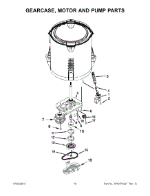 05 - Gearcase, Motor And Pump Parts parts for Maytag Washer MVW18CSAWW0 / from AppliancePartsPros.com