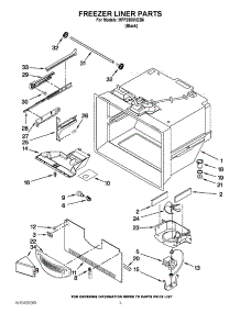 02 - Freezer Liner Parts parts for Maytag Refrigerator MFF2558VEB6 / from AppliancePartsPros.com