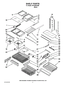 07 - Shelf Parts parts for Maytag Refrigerator MFF2558VEB6 / from AppliancePartsPros.com
