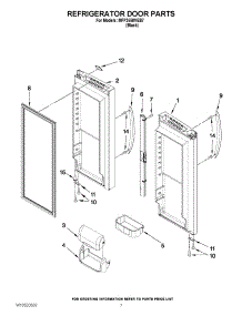 05 - Refrigerator Door Parts parts for Maytag Refrigerator MFF2558VEB7 / from AppliancePartsPros.com