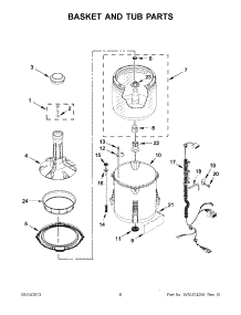 03 - Basket And Tub Parts parts for Maytag Washer MVW18MNAWW0 / from AppliancePartsPros.com