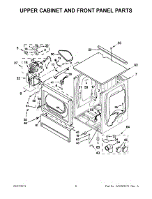 03 - Upper Cabinet And Front Panel Parts parts for Maytag Dryer MLE24PDAZW2 / from AppliancePartsPros.com