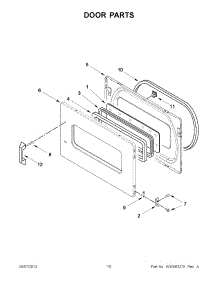 05 - Door Parts parts for Maytag Dryer MLE24PDAZW2 / from AppliancePartsPros.com