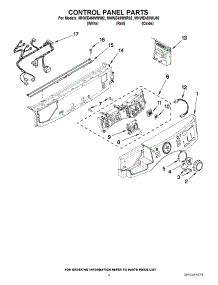 03 - Control Panel Parts parts for Maytag Washer MHWE450WR02 / from AppliancePartsPros.com