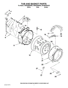 05 - Tub And Basket Parts parts for Maytag Washer MHWE450WR02 / from AppliancePartsPros.com