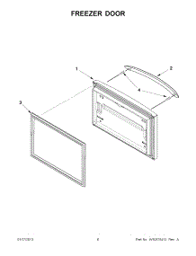03 - Freezer Door parts for Maytag Refrigerator MFF2558VEB8 / from AppliancePartsPros.com