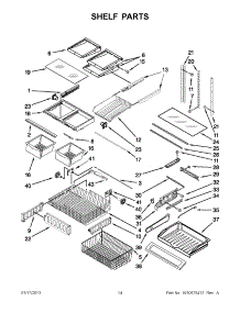 07 - Shelf Parts parts for Maytag Refrigerator MFF2558VEB8 / from AppliancePartsPros.com