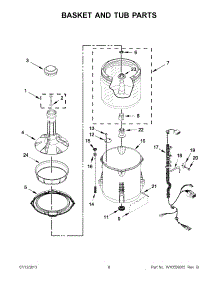 04 - Basket And Tub Parts parts for Maytag Washer MVW18PDAWW0 / from AppliancePartsPros.com