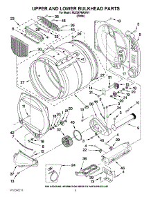 04 - Upper And Lower Bulkhead Parts parts for Maytag Dryer MLE24PNAGW1 / from AppliancePartsPros.com