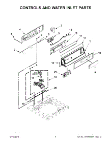 02 - Controls And Water Inlet Parts parts for Maytag Washer MVW18PDAXW0 / from AppliancePartsPros.com