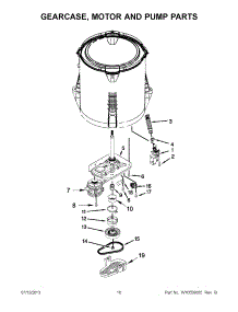 05 - Gearcase, Motor And Pump Parts parts for Maytag Washer MVW18PDAXW0 / from AppliancePartsPros.com