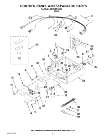 02 - Control Panel And Separator Parts parts for Maytag Dryer MLE24PRAYW0 / from AppliancePartsPros.com