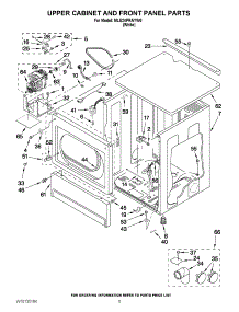 03 - Upper Cabinet And Front Panel Parts parts for Maytag Dryer MLE24PRAYW0 / from AppliancePartsPros.com