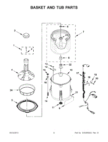 03 - Basket And Tub Parts parts for Maytag Washer MVW18PRAWW0 / from AppliancePartsPros.com