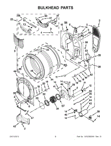 03 - Bulkhead Parts parts for Maytag Dryer MGD7000XW0 / from AppliancePartsPros.com