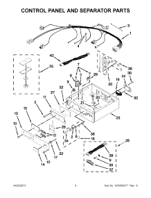 02 - Control Panel And Separator Parts parts for Maytag Dryer MLE24PRAYW2 / from AppliancePartsPros.com
