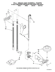 04 - Fill, Drain And Overfill Parts parts for Maytag Dishwasher MDB4709AWB4 / from AppliancePartsPros.com