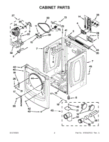 02 - Cabinet Parts parts for Maytag Dryer MED6000AW0 / from AppliancePartsPros.com