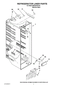 02 - Refrigerator Liner Parts parts for Maytag Refrigerator MSD2254VEY03 / from AppliancePartsPros.com