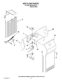 09 - Air Flow Parts parts for Maytag Refrigerator MSD2254VEY03 / from AppliancePartsPros.com