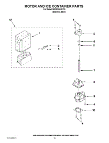 12 - Motor And Ice Container Parts parts for Maytag Refrigerator MSD2254VEY03 / from AppliancePartsPros.com