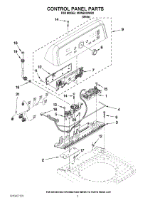 02 - Control Panel Parts parts for Maytag Washer MVWB300WQ2 / from AppliancePartsPros.com