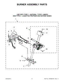 04 - Burner Assembly Parts parts for Maytag Dryer NGD4700YQ1 / from AppliancePartsPros.com
