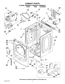 02 - Cabinet Parts parts for Maytag Dryer MED6000XG1 / from AppliancePartsPros.com