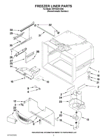 02 - Freezer Liner Parts parts for Maytag Refrigerator MFF2558VEM6 / from AppliancePartsPros.com