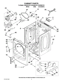 02 - Cabinet Parts parts for Maytag Dryer MGD9000YG1 / from AppliancePartsPros.com