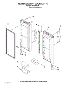 05 - Refrigerator Door Parts parts for Maytag Refrigerator MFF2558VEM9 / from AppliancePartsPros.com