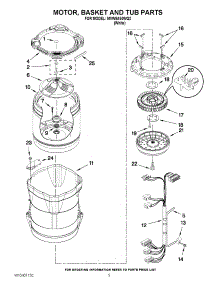 03 - Motor, Basket And Tub Parts parts for Maytag Washer MVWB450WQ2 / from AppliancePartsPros.com