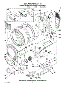 03 - Bulkhead Parts parts for Maytag Dryer MED6000XW2 / from AppliancePartsPros.com