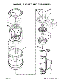 04 - Motor, Basket And Tub Parts parts for Maytag Washer MVWB725BW0 / from AppliancePartsPros.com