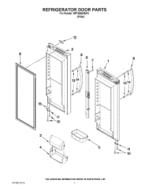 05 - Refrigerator Door Parts parts for Maytag Refrigerator MFF2558VEW3 / from AppliancePartsPros.com