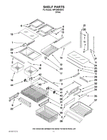 07 - Shelf Parts parts for Maytag Refrigerator MFF2558VEW3 / from AppliancePartsPros.com