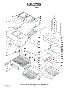 07 - Shelf Parts parts for Maytag Refrigerator MFF2558VEW4 / from AppliancePartsPros.com