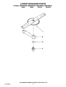 11 - Lower Washarm Parts parts for Maytag Dishwasher MDB4709AWW4 / from AppliancePartsPros.com