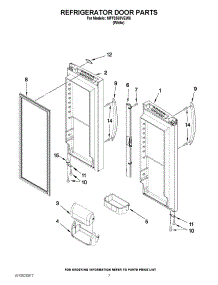 05 - Refrigerator Door Parts parts for Maytag Refrigerator MFF2558VEW6 / from AppliancePartsPros.com