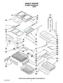 07 - Shelf Parts parts for Maytag Refrigerator MFF2558VEW6 / from AppliancePartsPros.com
