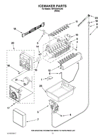 08 - Icemaker Parts parts for Maytag Refrigerator MFF2558VEW6 / from AppliancePartsPros.com