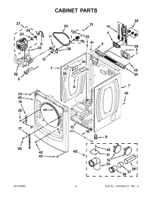 02 - Cabinet Parts parts for Maytag Dryer MED7000AW0 / from AppliancePartsPros.com