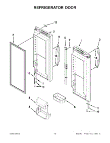 05 - Refrigerator Door parts for Maytag Refrigerator MFF2558VEW7 / from AppliancePartsPros.com