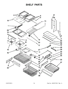 07 - Shelf Parts parts for Maytag Refrigerator MFF2558VEW7 / from AppliancePartsPros.com