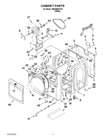 02 - Cabinet Parts parts for Maytag Dryer MGDB200VQ1 / from AppliancePartsPros.com