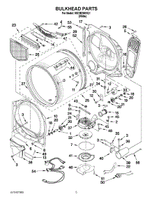 03 - Bulkhead Parts parts for Maytag Dryer MGDB200VQ1 / from AppliancePartsPros.com