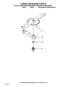 11 - Lower Washarm Parts parts for Maytag Dishwasher MDB4709PAM0 / from AppliancePartsPros.com