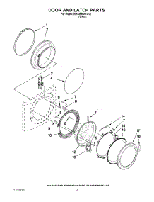 02 - Door And Latch Parts parts for Maytag Washer MHWE950WW01 / from AppliancePartsPros.com