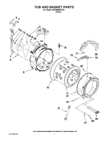 05 - Tub And Basket Parts parts for Maytag Washer MHWE950WW01 / from AppliancePartsPros.com
